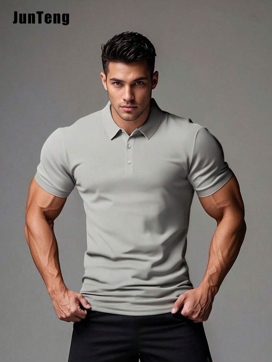 เสื้อโปโลผู้ชายลำลองระบายอากาศ - Polo Shirt Pique บทวิจารณ์และราคา