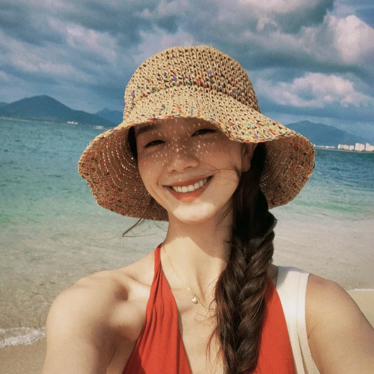 หมวกกันแดดฤดูร้อนสําหรับผู้หญิ - Bucket Hat Straw บทวิจารณ์และราคา